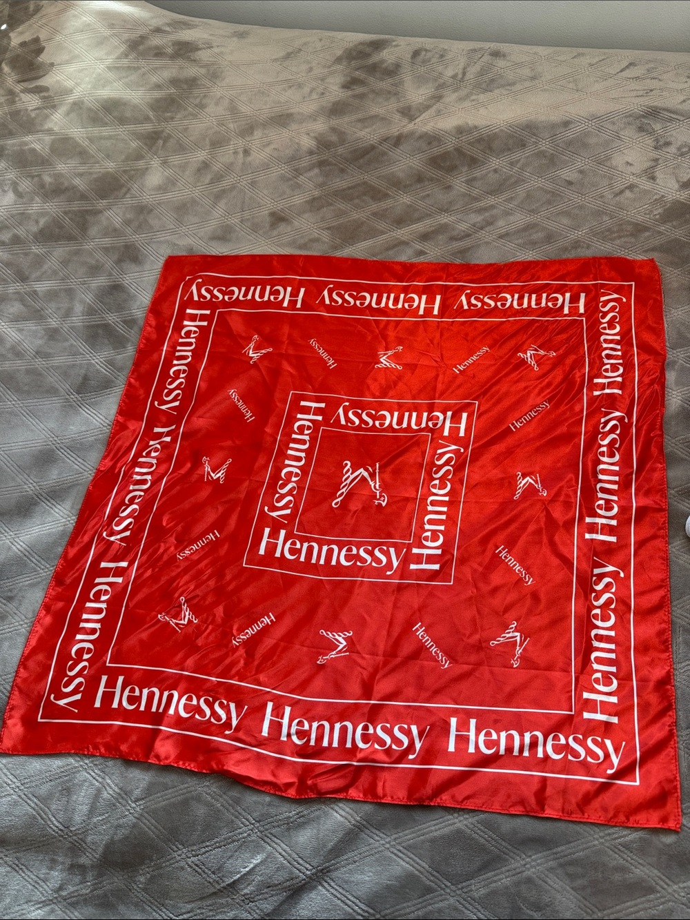 Hennessy Red Logo Silk Scarf